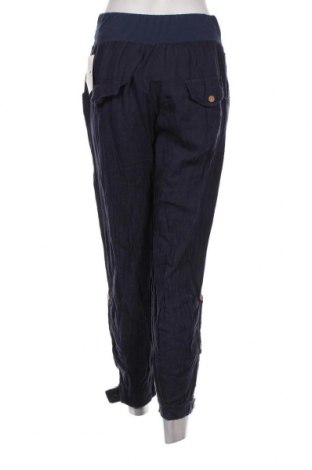 Pantaloni de femei Lin Passion, Mărime L, Culoare Albastru, Preț 480,26 Lei