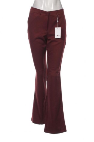 Дамски панталон ONLY, Размер M, Цвят Червен, Цена 7,02 лв.