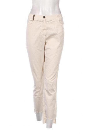 Дамски панталон Peserico, Размер L, Цвят Бял, Цена 65,96 лв.