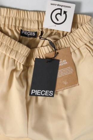 Γυναικείο παντελόνι Pieces, Μέγεθος XS, Χρώμα  Μπέζ, Τιμή 12,53 €