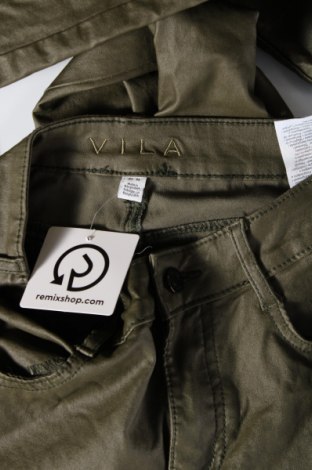 Дамски панталон VILA, Размер M, Цвят Зелен, Цена 23,22 лв.