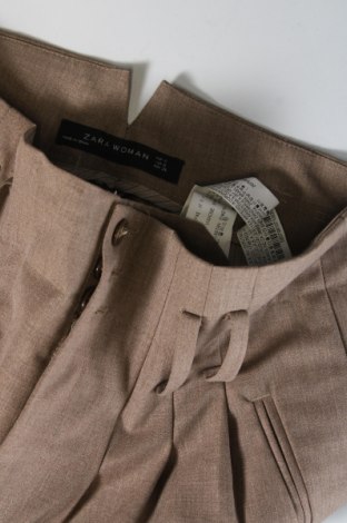 Дамски панталон Zara, Размер S, Цвят Кафяв, Цена 12,01 лв.