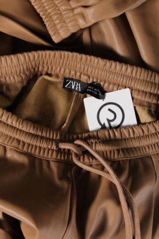 Дамски панталон Zara, Размер S, Цвят Кафяв, Цена 10,00 лв.