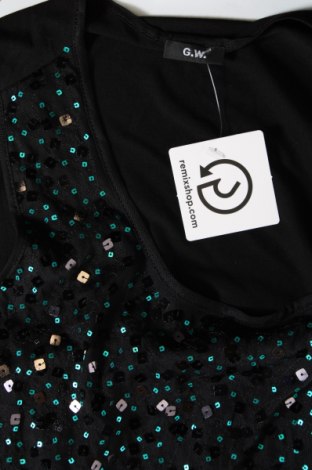 Γυναικείο αμάνικο μπλουζάκι G.W., Μέγεθος S, Χρώμα Μαύρο, Τιμή 12,37 €