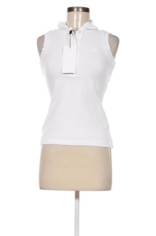 Γυναικείο αμάνικο μπλουζάκι Lacoste, Μέγεθος XXS, Χρώμα Λευκό, Τιμή 21,03 €