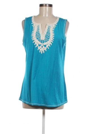Γυναικείο αμάνικο μπλουζάκι Laura, Μέγεθος L, Χρώμα Μπλέ, Τιμή 6,19 €