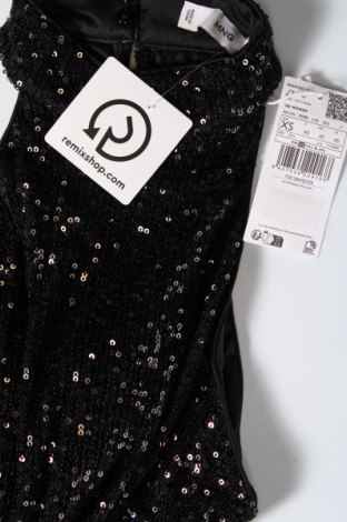 Γυναικείο αμάνικο μπλουζάκι Mango, Μέγεθος XS, Χρώμα Μαύρο, Τιμή 15,98 €