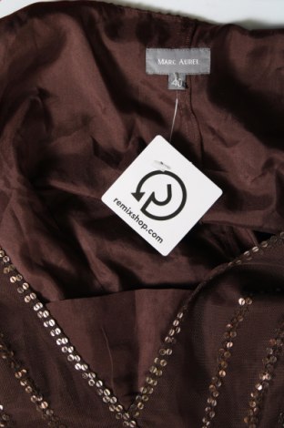 Γυναικείο αμάνικο μπλουζάκι Marc Aurel, Μέγεθος M, Χρώμα Καφέ, Τιμή 6,68 €