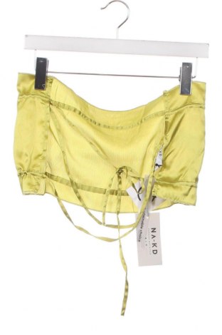Γυναικείο αμάνικο μπλουζάκι NA-KD, Μέγεθος XS, Χρώμα Κίτρινο, Τιμή 14,94 €