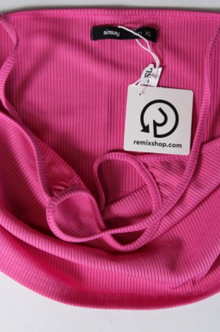 Tricou de damă Sinsay, Mărime XL, Culoare Roz, Preț 11,22 Lei