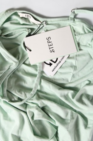 Γυναικείο αμάνικο μπλουζάκι Steps, Μέγεθος L, Χρώμα Πράσινο, Τιμή 4,44 €