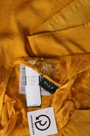 Damska koszulka na ramiączkach VILA, Rozmiar L, Kolor Żółty, Cena 62,18 zł