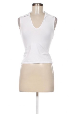 Γυναικείο αμάνικο μπλουζάκι Weekday, Μέγεθος S, Χρώμα Λευκό, Τιμή 10,82 €