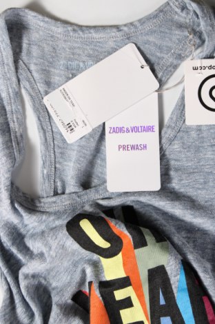 Γυναικείο αμάνικο μπλουζάκι Zadig & Voltaire, Μέγεθος L, Χρώμα Μπλέ, Τιμή 47,64 €