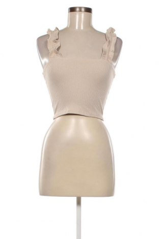 Γυναικείο αμάνικο μπλουζάκι Zara, Μέγεθος S, Χρώμα  Μπέζ, Τιμή 4,95 €