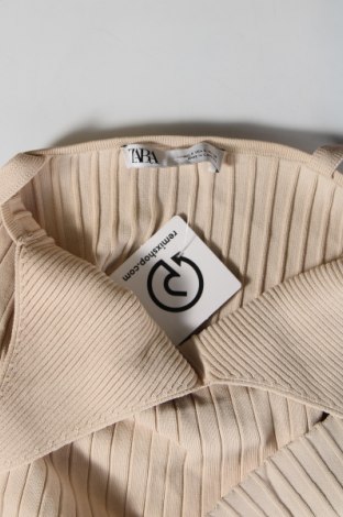 Γυναικείο αμάνικο μπλουζάκι Zara, Μέγεθος S, Χρώμα  Μπέζ, Τιμή 5,57 €