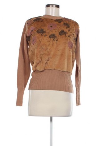 Дамски пуловер, Размер L, Цвят Кафяв, Цена 8,41 лв.