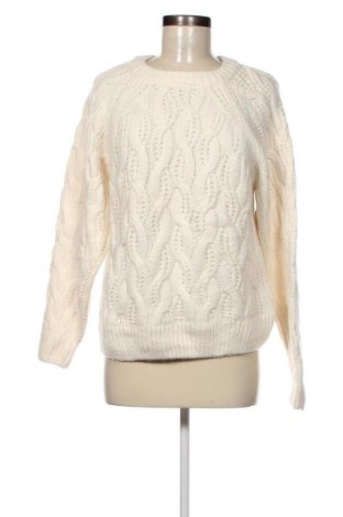 Дамски пуловер, Размер M, Цвят Бял, Цена 9,28 лв.
