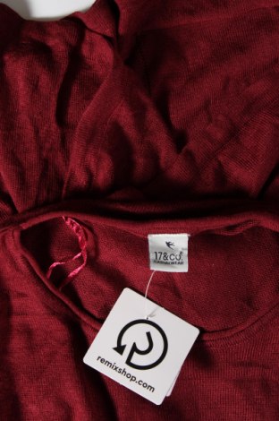 Damenpullover 17 & Co., Größe L, Farbe Rot, Preis 3,43 €