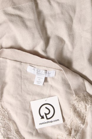 Γυναικείο πουλόβερ Amisu, Μέγεθος XL, Χρώμα  Μπέζ, Τιμή 8,97 €