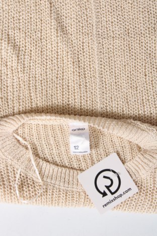 Дамски пуловер Anko, Размер M, Цвят Бежов, Цена 6,09 лв.