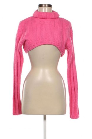 Дамски пуловер Bershka, Размер M, Цвят Розов, Цена 7,25 лв.