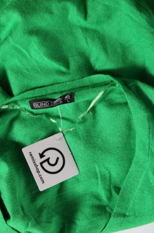 Γυναικείο πουλόβερ Blind Date, Μέγεθος L, Χρώμα Πράσινο, Τιμή 17,94 €