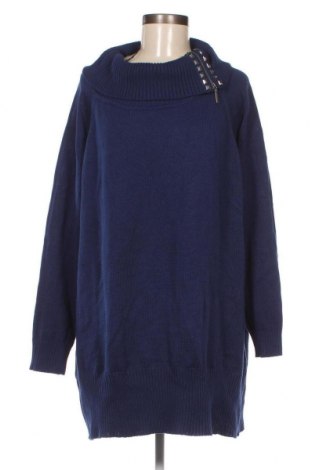 Γυναικείο πουλόβερ Bpc Bonprix Collection, Μέγεθος 4XL, Χρώμα Μπλέ, Τιμή 16,15 €