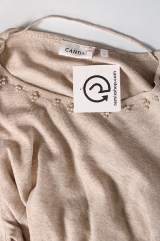 Γυναικείο πουλόβερ Canda, Μέγεθος M, Χρώμα  Μπέζ, Τιμή 5,38 €