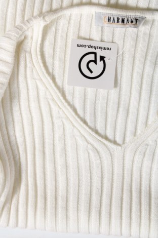 Γυναικείο πουλόβερ Charmant, Μέγεθος M, Χρώμα Λευκό, Τιμή 4,95 €