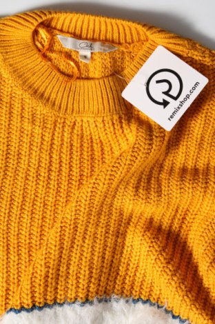 Дамски пуловер Clockhouse, Размер S, Цвят Жълт, Цена 13,05 лв.