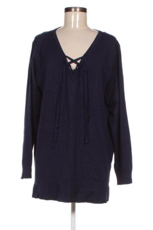 Γυναικείο πουλόβερ Clothing & Co, Μέγεθος XXL, Χρώμα Μπλέ, Τιμή 10,23 €