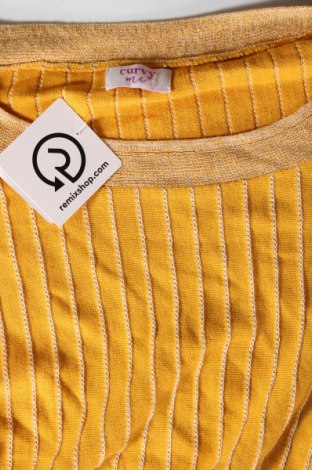 Γυναικείο πουλόβερ Curvy Me, Μέγεθος 3XL, Χρώμα Κίτρινο, Τιμή 17,94 €