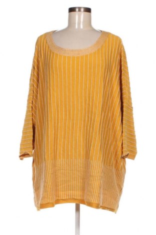Дамски пуловер Curvy Me, Размер 3XL, Цвят Жълт, Цена 29,00 лв.