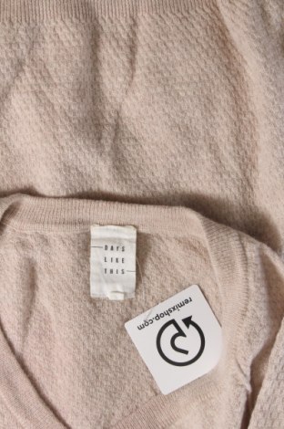 Γυναικείο πουλόβερ Days Like This, Μέγεθος L, Χρώμα  Μπέζ, Τιμή 17,94 €
