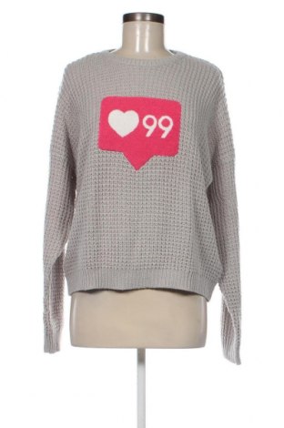 Γυναικείο πουλόβερ Fb Sister, Μέγεθος L, Χρώμα Γκρί, Τιμή 6,28 €
