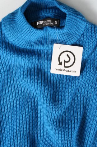 Γυναικείο πουλόβερ Fb Sister, Μέγεθος XS, Χρώμα Μπλέ, Τιμή 7,12 €