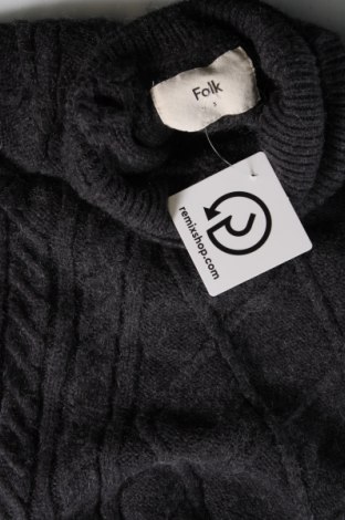 Дамски пуловер Folk, Размер S, Цвят Сив, Цена 16,96 лв.