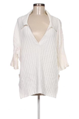 Γυναικείο πουλόβερ H&M, Μέγεθος XXL, Χρώμα Λευκό, Τιμή 6,46 €