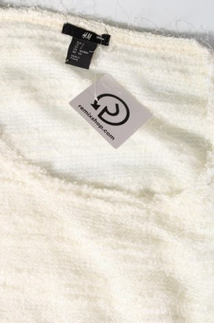 Дамски пуловер H&M, Размер S, Цвят Бял, Цена 4,35 лв.