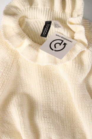 Дамски пуловер H&M Divided, Размер S, Цвят Екрю, Цена 8,41 лв.