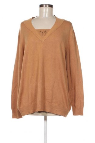 Дамски пуловер Helena Vera, Размер L, Цвят Бежов, Цена 13,05 лв.