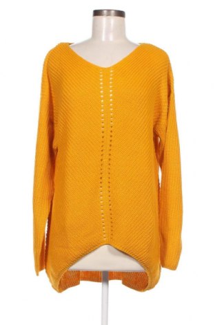 Дамски пуловер Jean Pascale, Размер L, Цвят Жълт, Цена 8,96 лв.