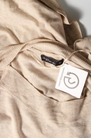 Дамски пуловер Jean Pascale, Размер XL, Цвят Бежов, Цена 14,50 лв.