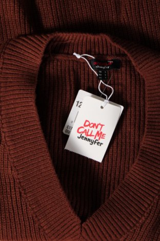 Дамски пуловер Jennyfer, Размер S, Цвят Кафяв, Цена 16,56 лв.