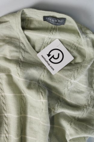 Дамски пуловер Lyle & Scott, Размер S, Цвят Зелен, Цена 25,05 лв.
