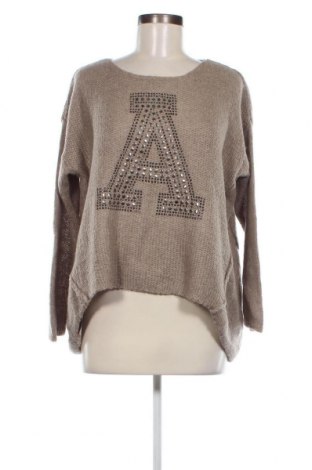 Γυναικείο πουλόβερ Made In Italy, Μέγεθος M, Χρώμα Καφέ, Τιμή 5,02 €