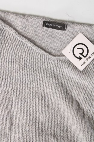 Дамски пуловер Made In Italy, Размер M, Цвят Сив, Цена 29,00 лв.