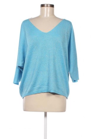 Γυναικείο πουλόβερ Made In Italy, Μέγεθος L, Χρώμα Μπλέ, Τιμή 6,28 €