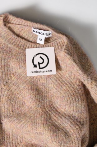 Дамски пуловер Manguun, Размер XL, Цвят Кафяв, Цена 11,89 лв.